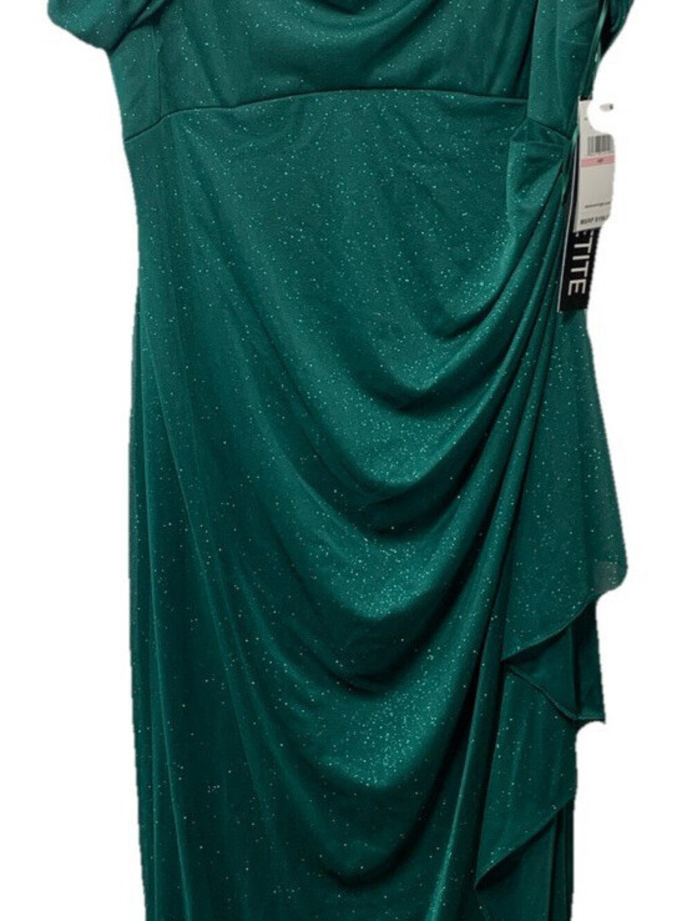 Alex Evenings Long Cold Shoulder Dress Mother of the Bride Dress Wedding SZ 10P